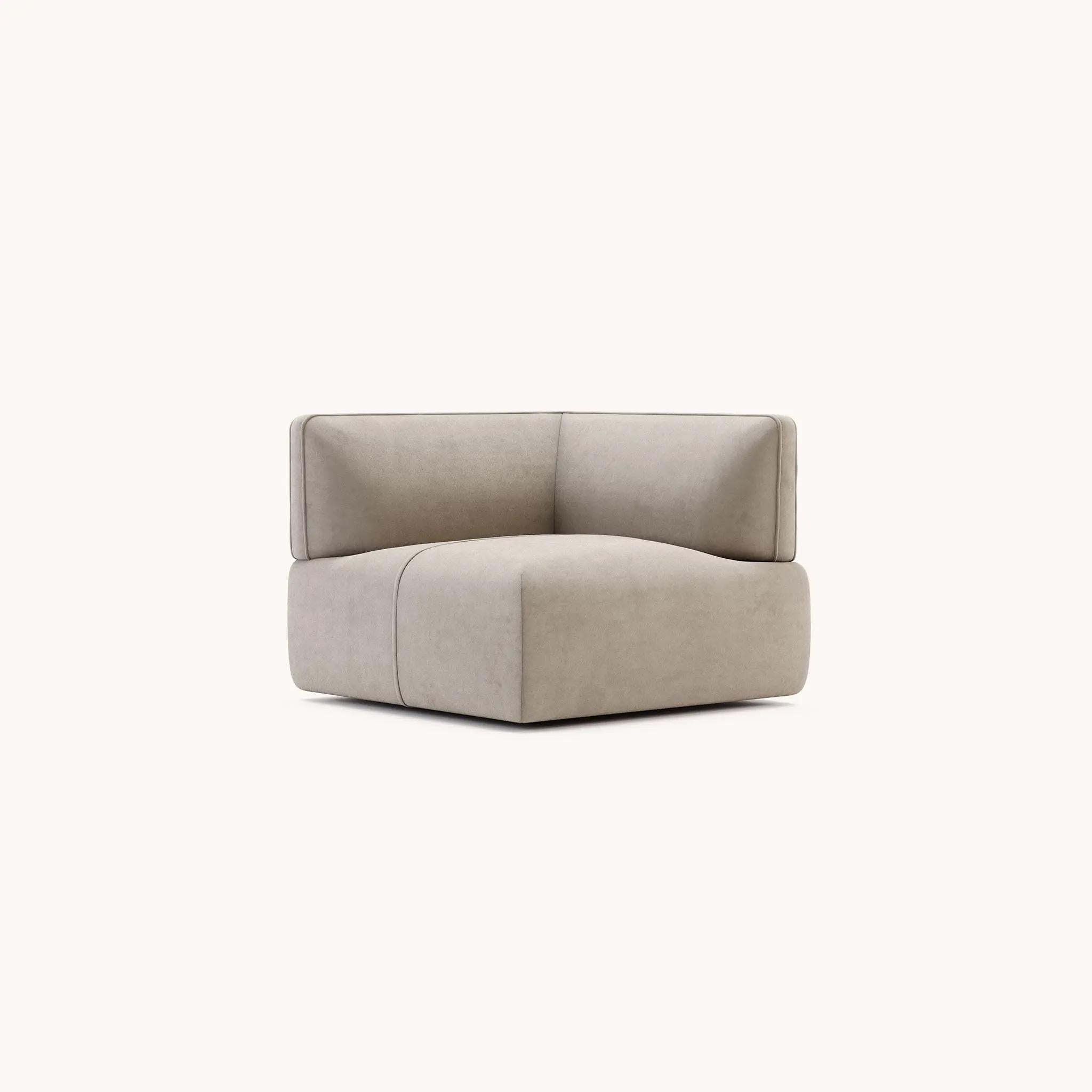 Extra Deep Sectional Sofa in Custom Velvet Color For Sale 1