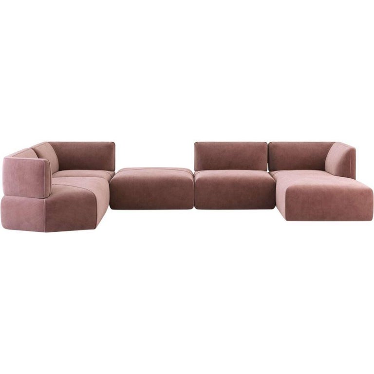 Extra Deep Sectional Sofa Made to Order in Performance Fabric For Sale at 1stDibs performance