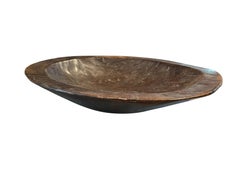 Extra Extra Large Charred Wooden Bowl, Indonesia, Mid Century