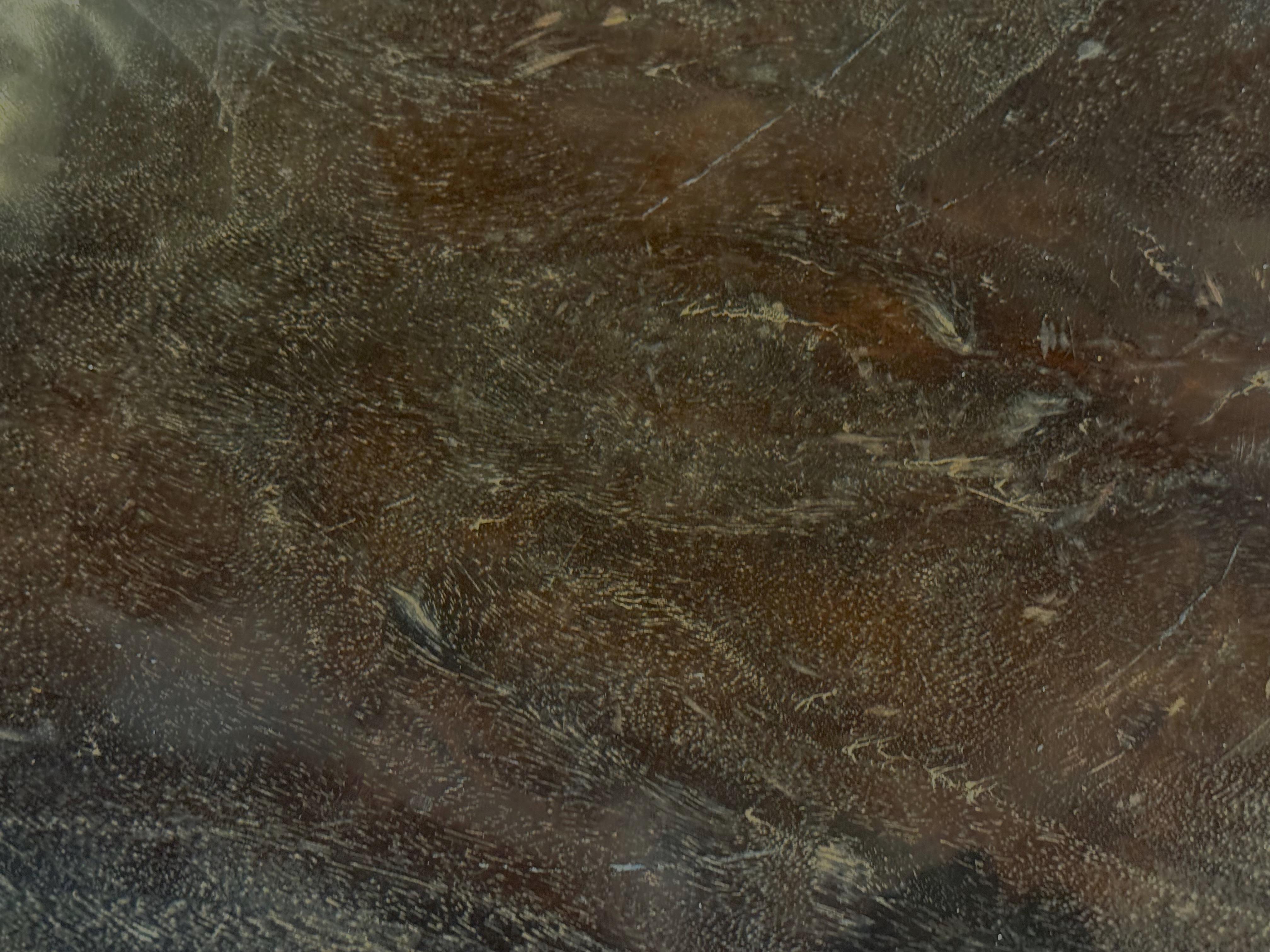 XX secolo Ciotola extra extra large in legno carbonizzato, Indonesia, metà del secolo scorso in vendita