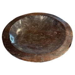Extra Extra Large Charred Wooden Bowl, Indonesia, Mid Century