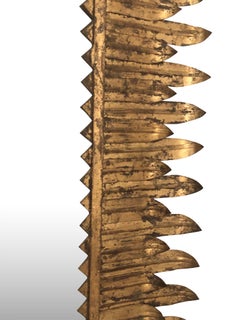 Extra Extra Large Gilt Metal Mirror, Spain, 1930s