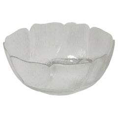 Extra Extra Large Textured Glass Bowl, Eastern Europe, 1970s