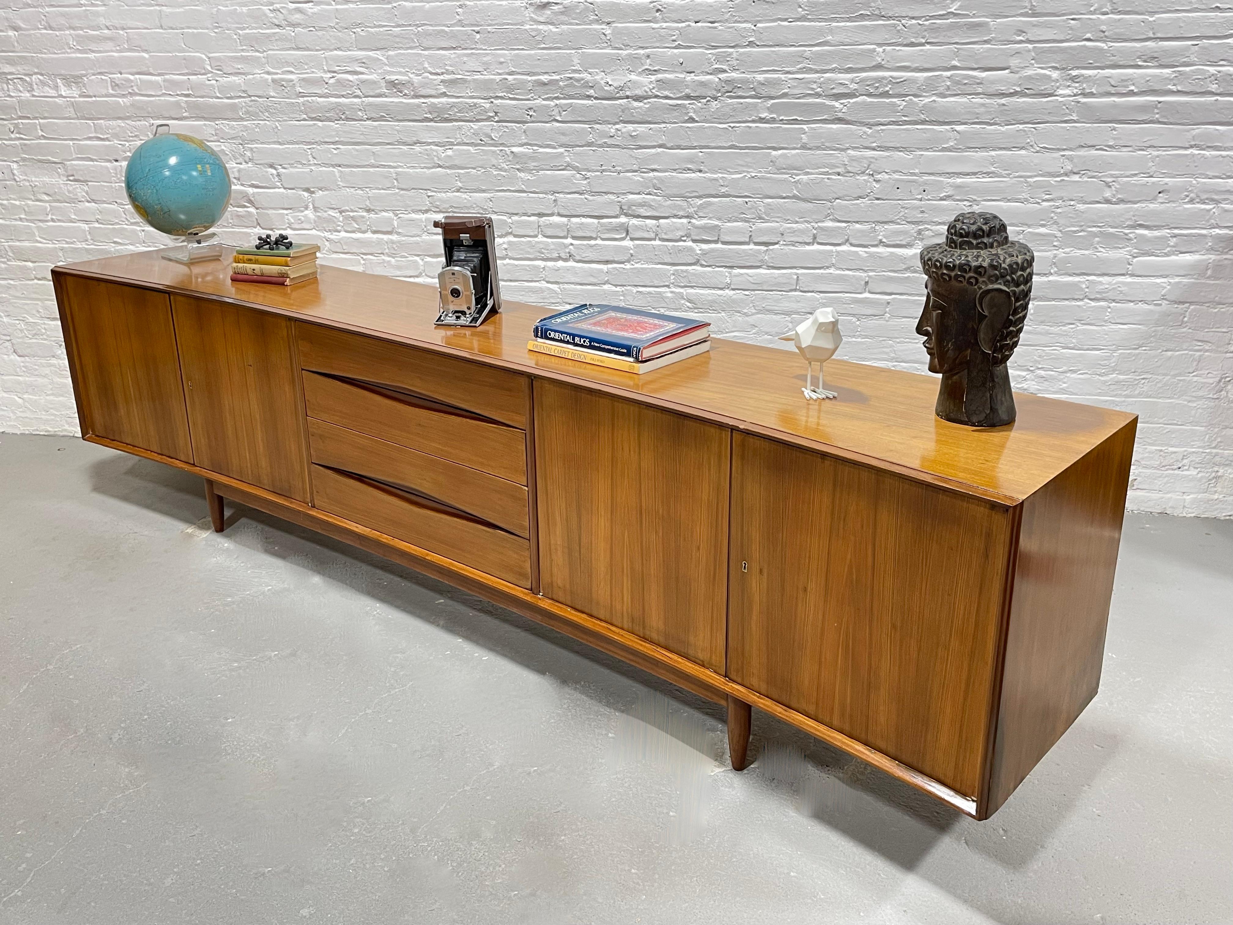 Extra extra Long MONUMENTAL Mid Century MODERN CREDENZA / Sideboard 8