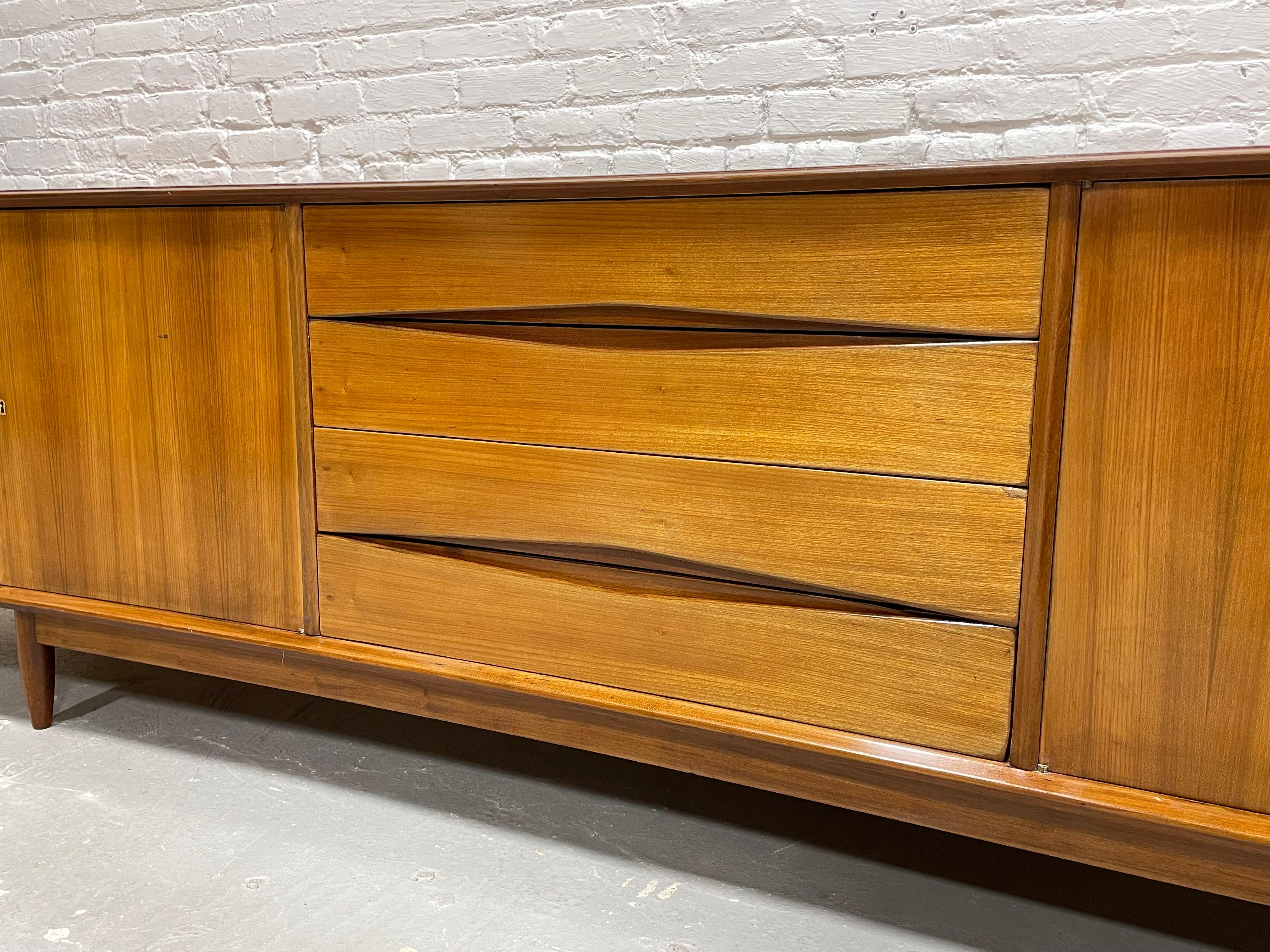 Extra extra Long MONUMENTAL Mid Century MODERN CREDENZA / Sideboard 1
