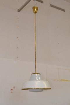 Extra High Version Pendant light by Lisa Johansson-Pape for Orno, Finland, 1950s