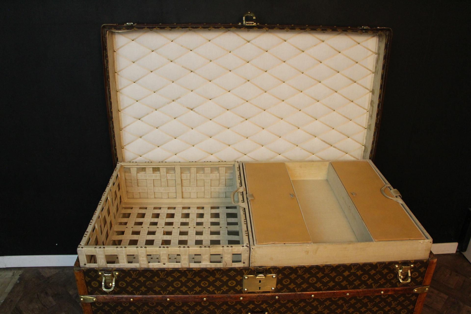 Extra Large Louis Vuitton Steamer Trunk, High Vuitton Trunk in Monogram 9