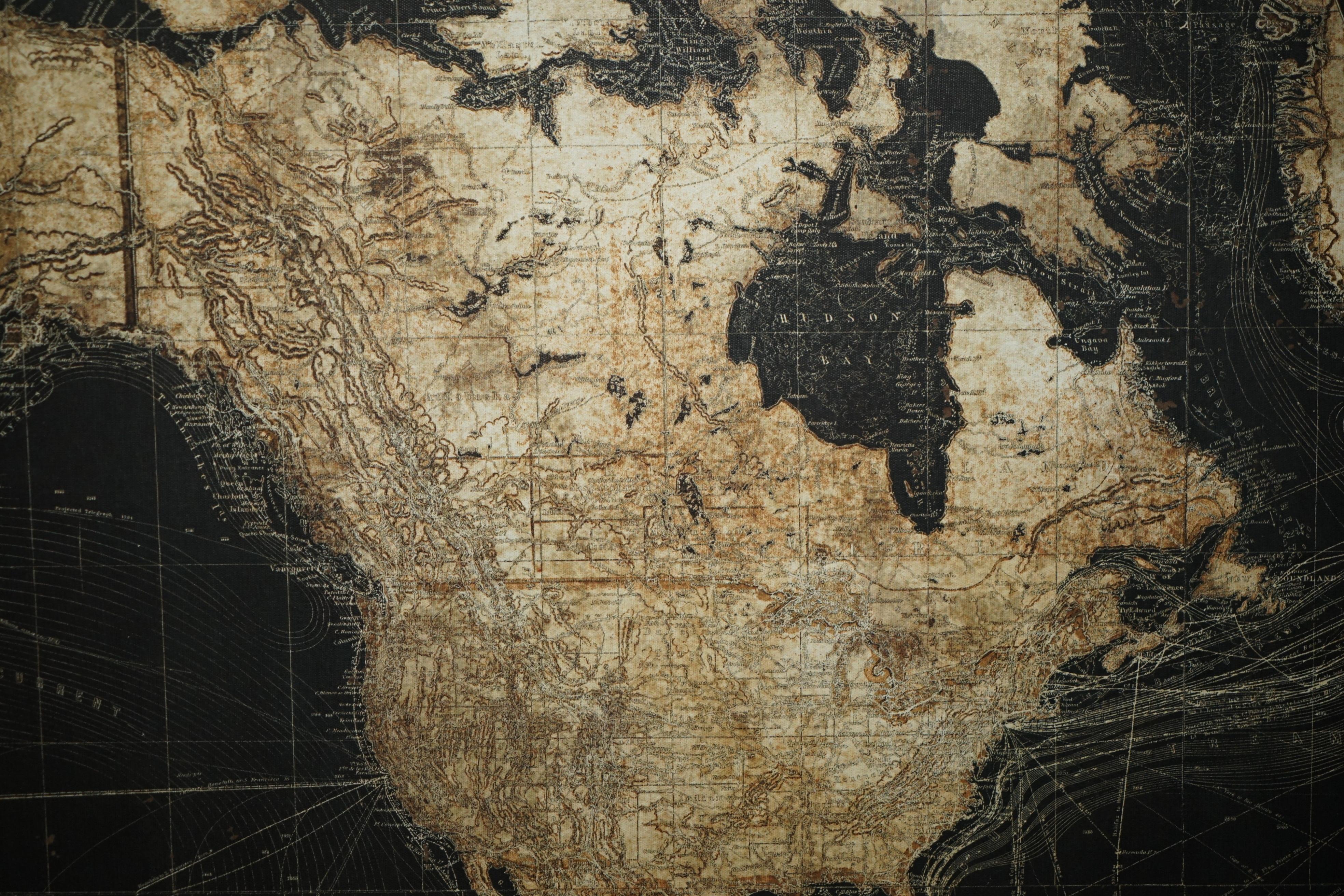 ATLAS DE CARTE MONDIALE EXTRA-LARGE 1.2 X 1.8 METRES montrant les voies maritimes de l'époque victorienne, etc. 4