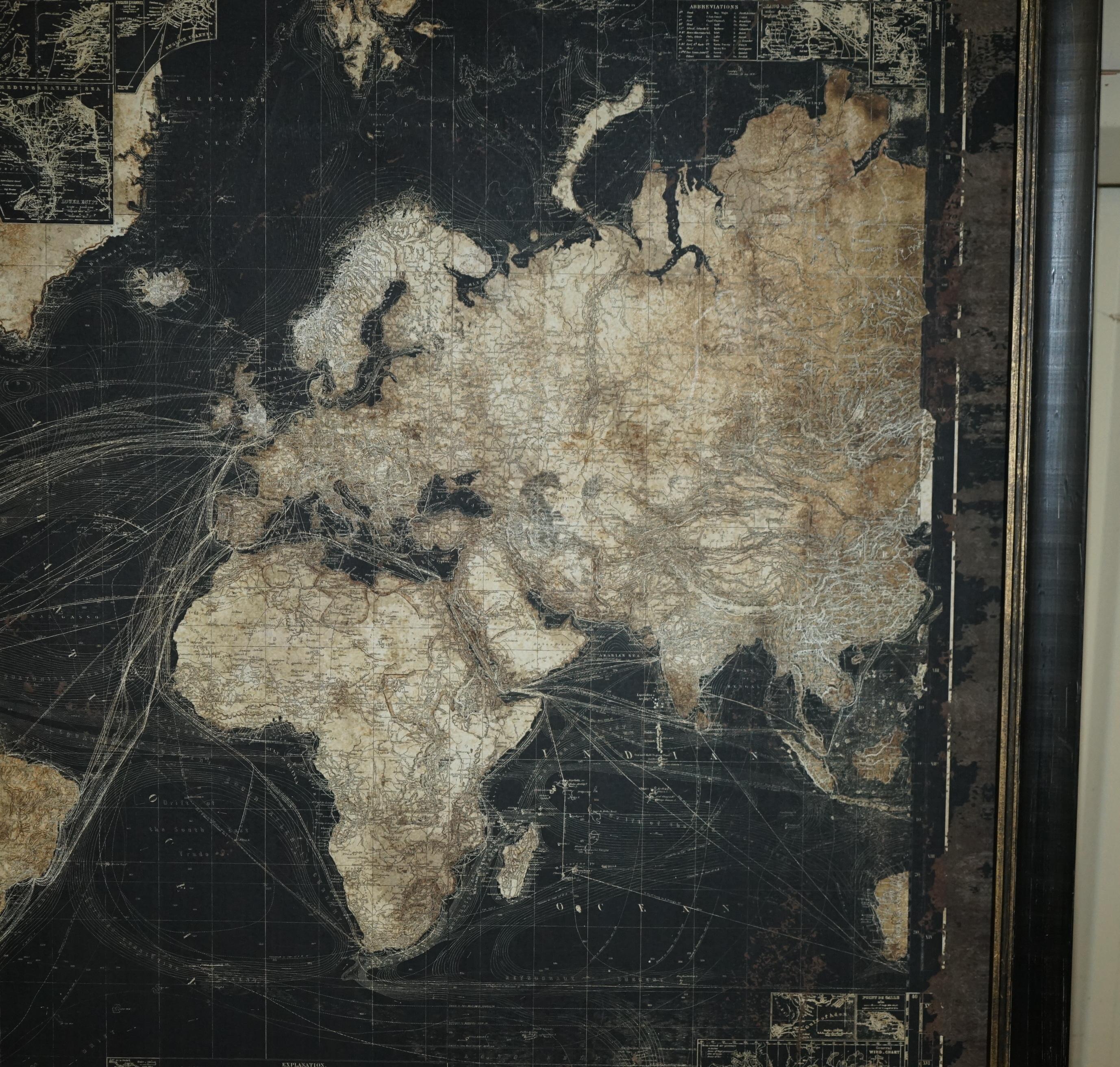Royal House Antiques

The House of Antiques a le plaisir de proposer à la vente cette superbe carte du monde Atlas de style ancien. Elle est très grande et montre les anciennes voies de navigation et les courants. 

Veuillez noter que les frais de