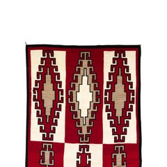 7 Foot 1920s Navajo Ganado/Floor Weaving