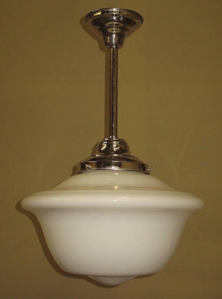 American Extra Large 1920s School House Lights 3 Available For Sale