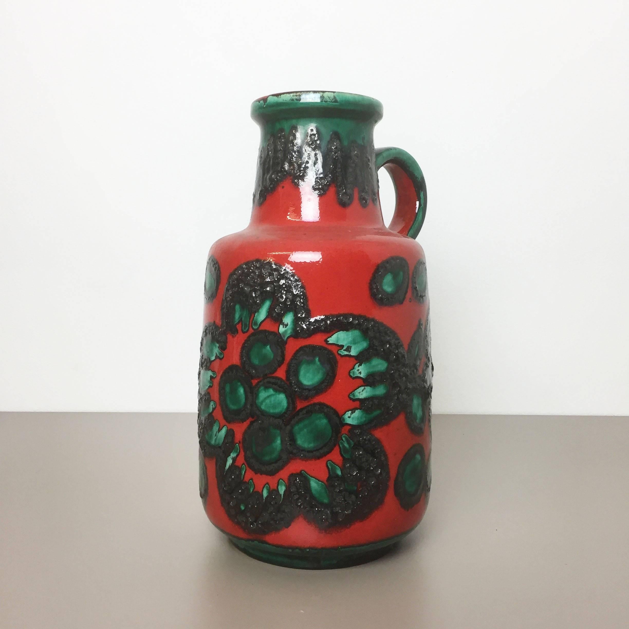 Extra Large 1960s Ceramic West German Studio Pottery Vase, Germany Bauhaus For Sale 5