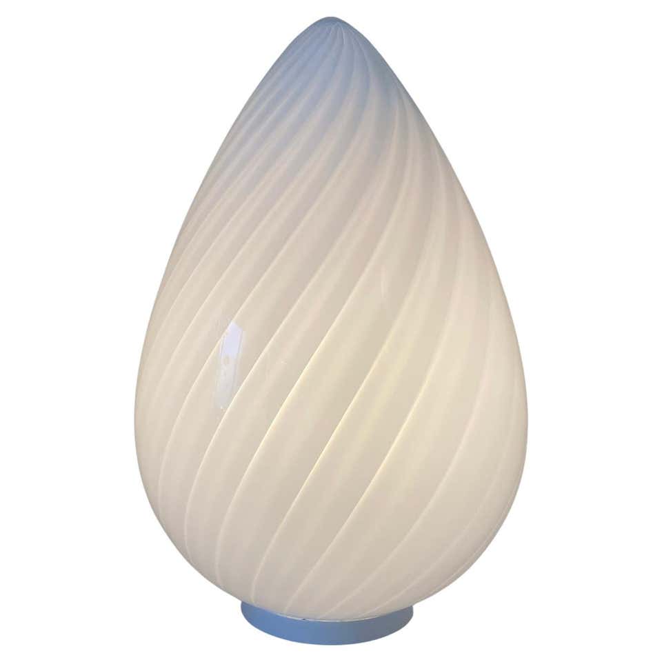 Large Murano Egg Lamp For Sale at 1stDibs | large egg lamp, egg shaped ...