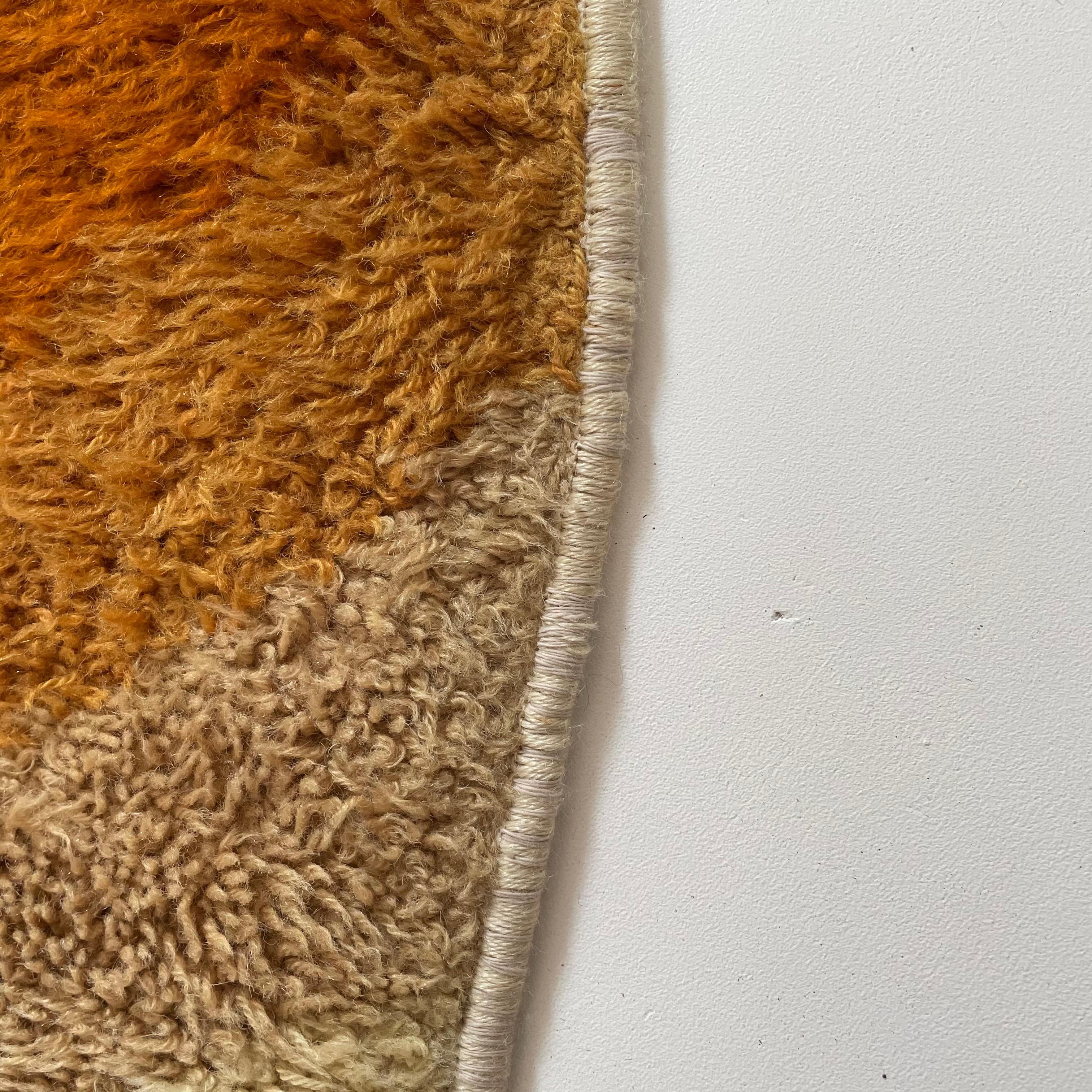 Extra large tapis Rya moderniste multicolore à poils hauts des années 1970 par Desso, Pays-Bas en vente 8