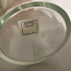 Extra Large 1.9kg Lucid Vase Murano Vetri Glass Seguso Vetri d'Arte, Italy, 1970