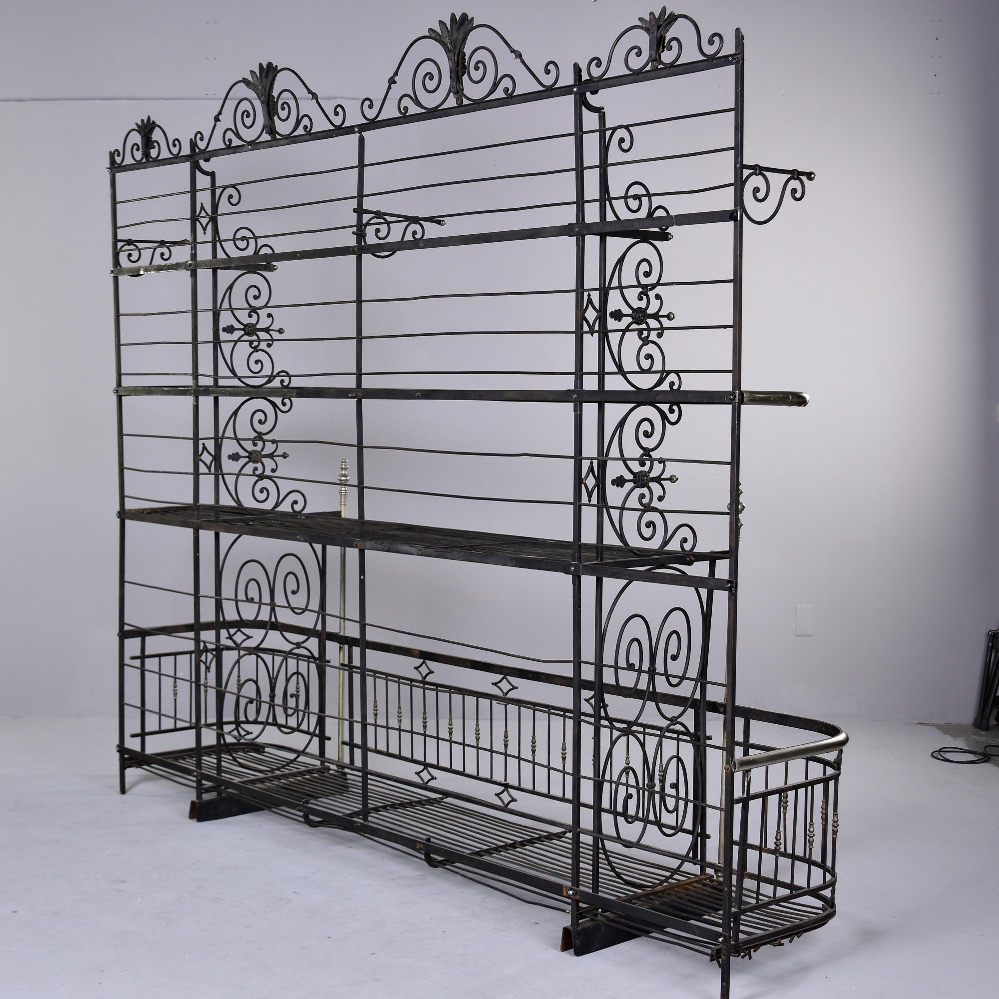 Extra Large 19th C French Iron and Brass Baker’s Rack by Dubois of Lyon 7