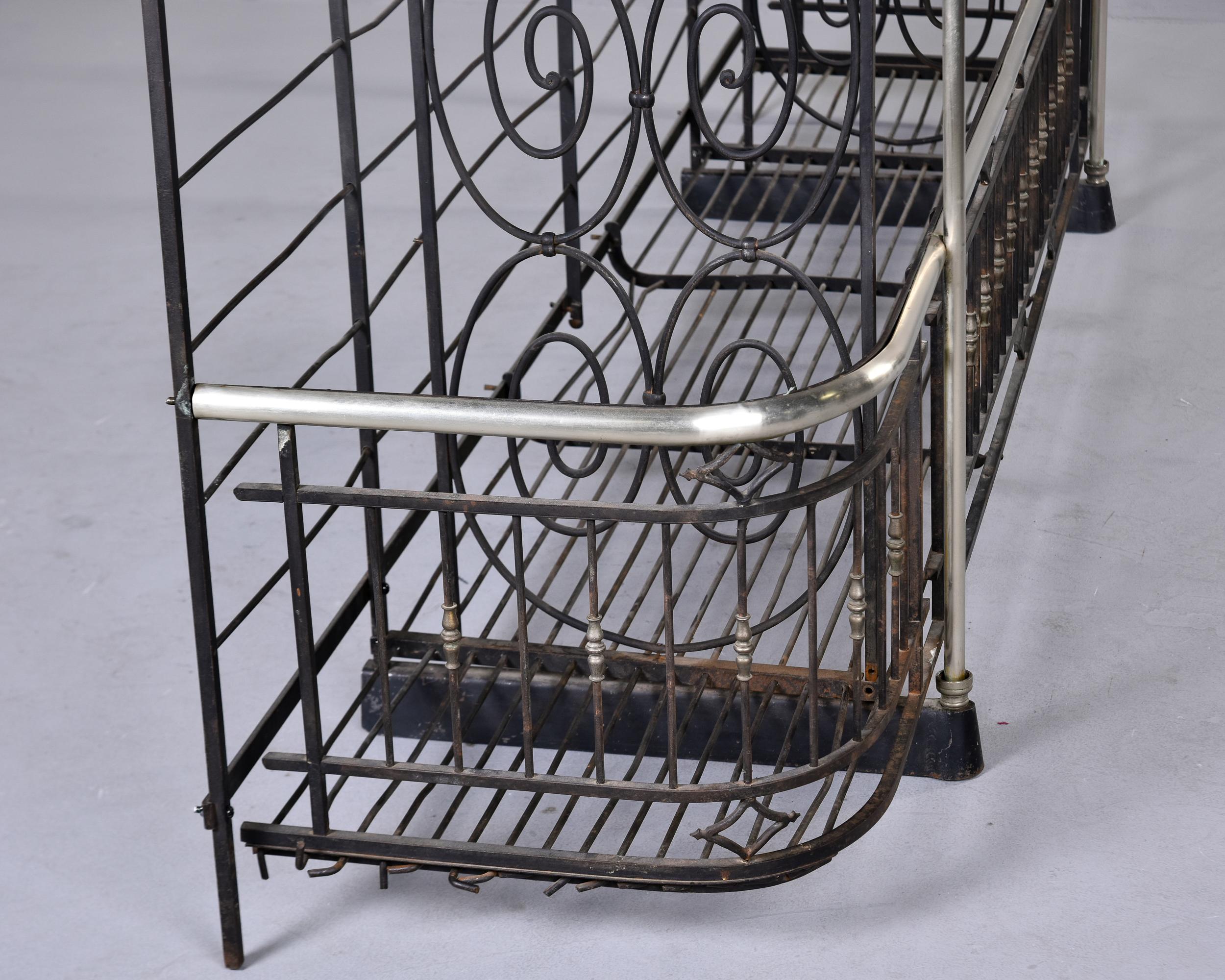 Extra Large 19th C French Iron and Brass Baker’s Rack by Dubois of Lyon 8