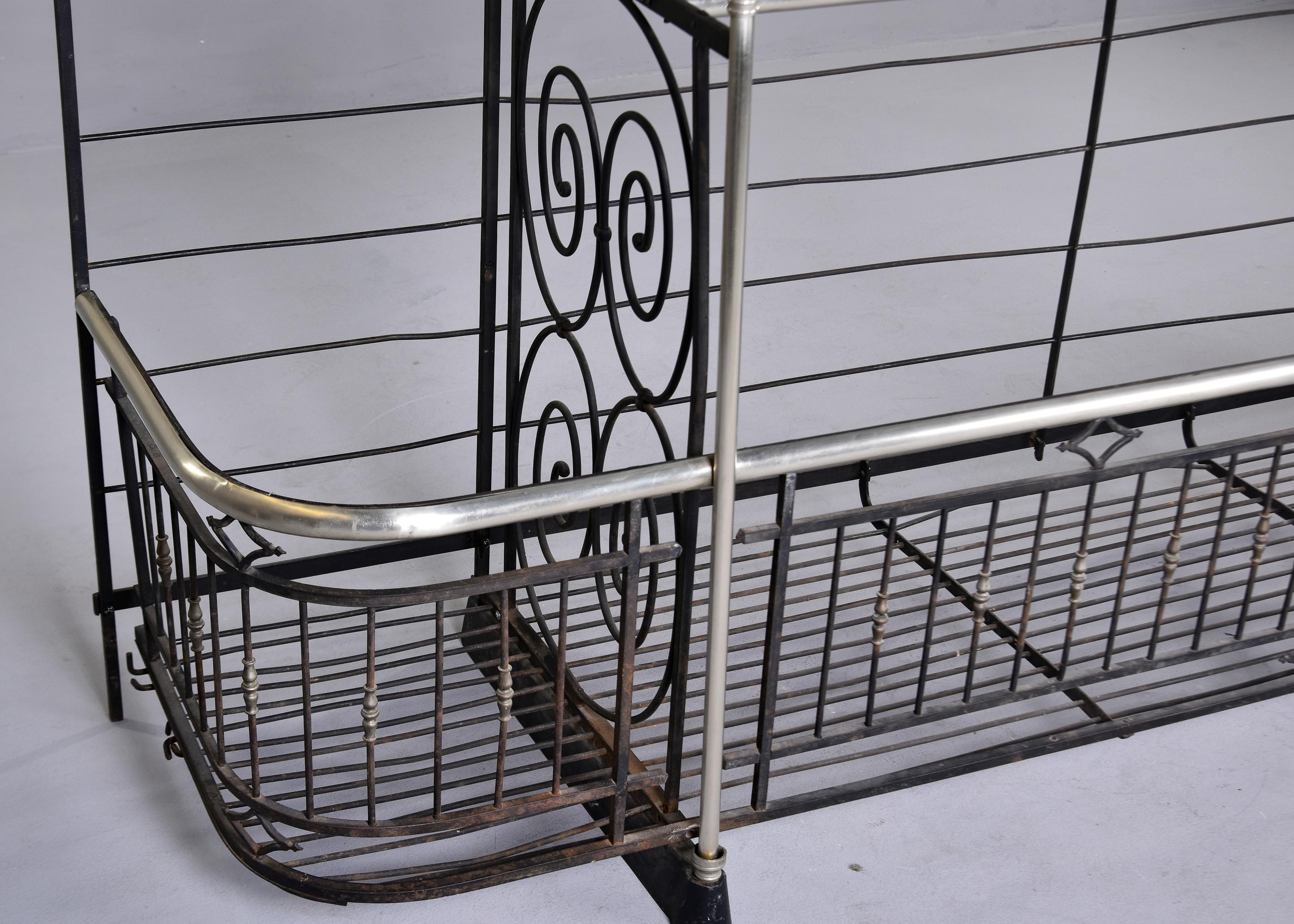 Extra Large 19th C French Iron and Brass Baker’s Rack by Dubois of Lyon 1