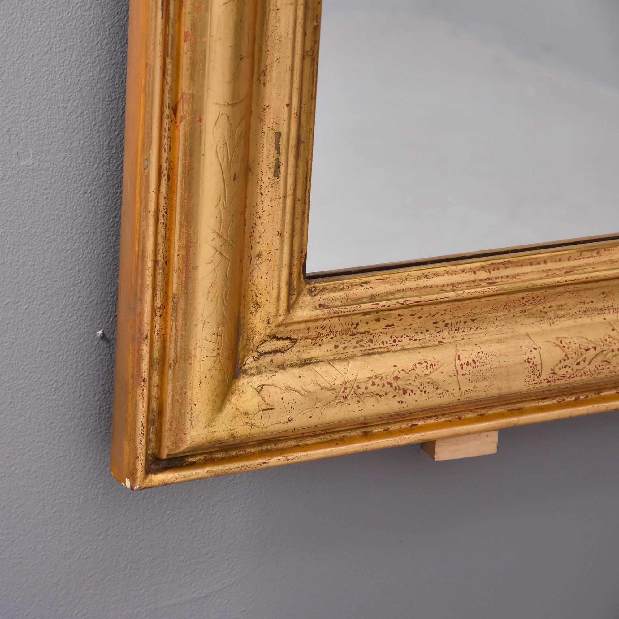 Extra Large 19th Century Louis Philippe Gilded Mirror 6