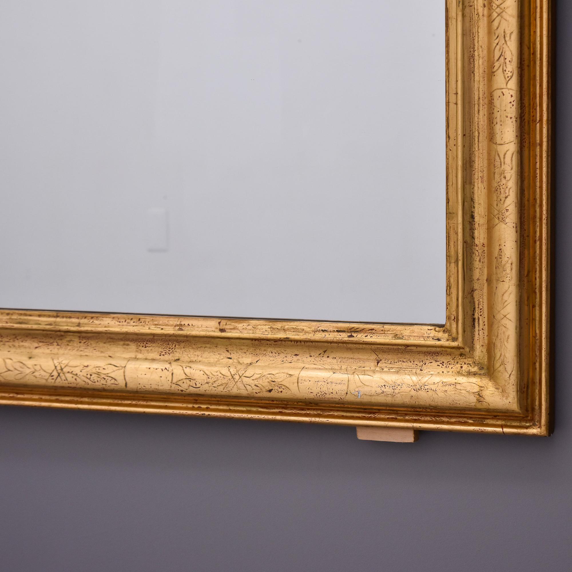 Extra Large 19th Century Louis Philippe Gilded Mirror 1
