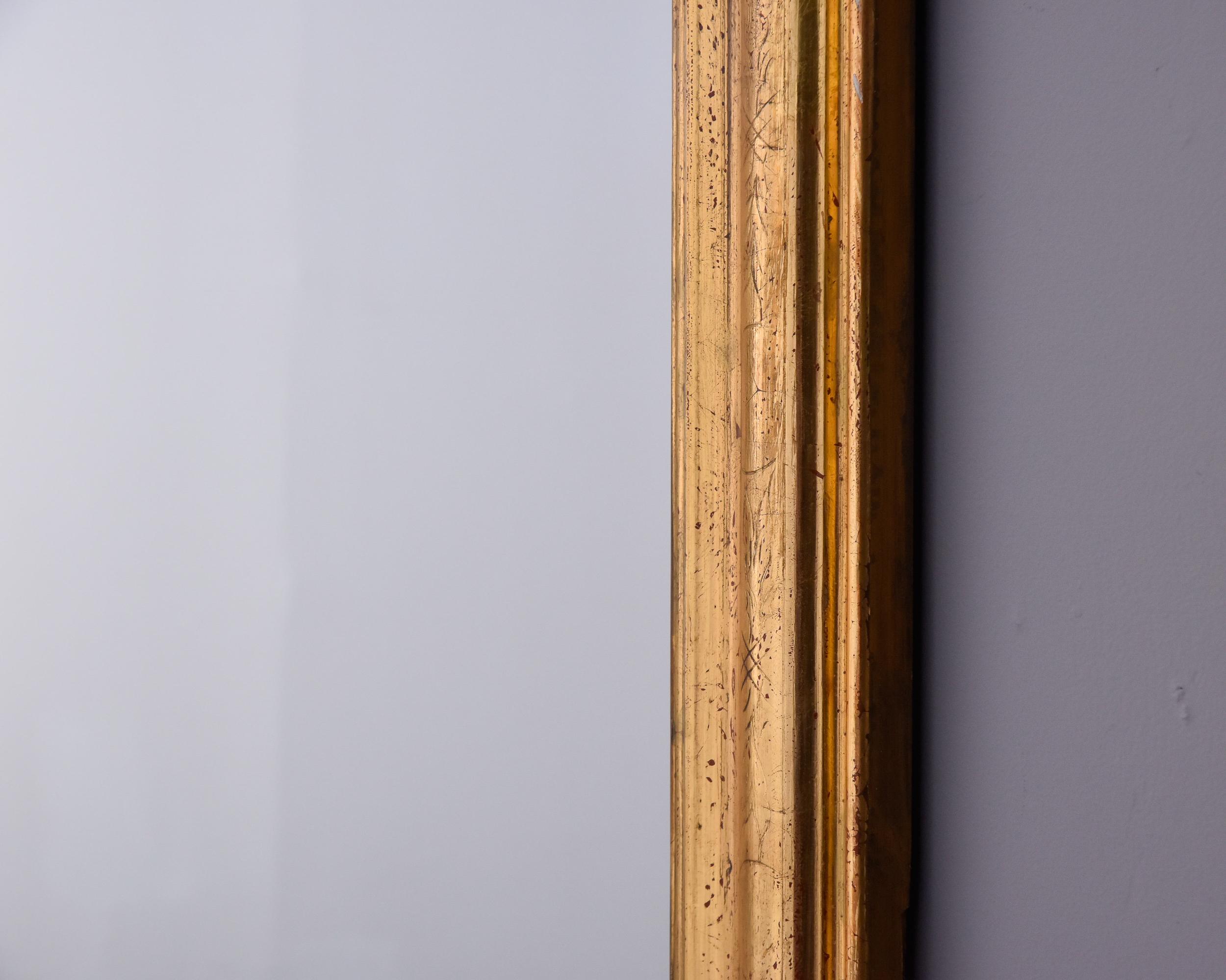 Extra Large 19th Century Louis Philippe Gilded Mirror 3