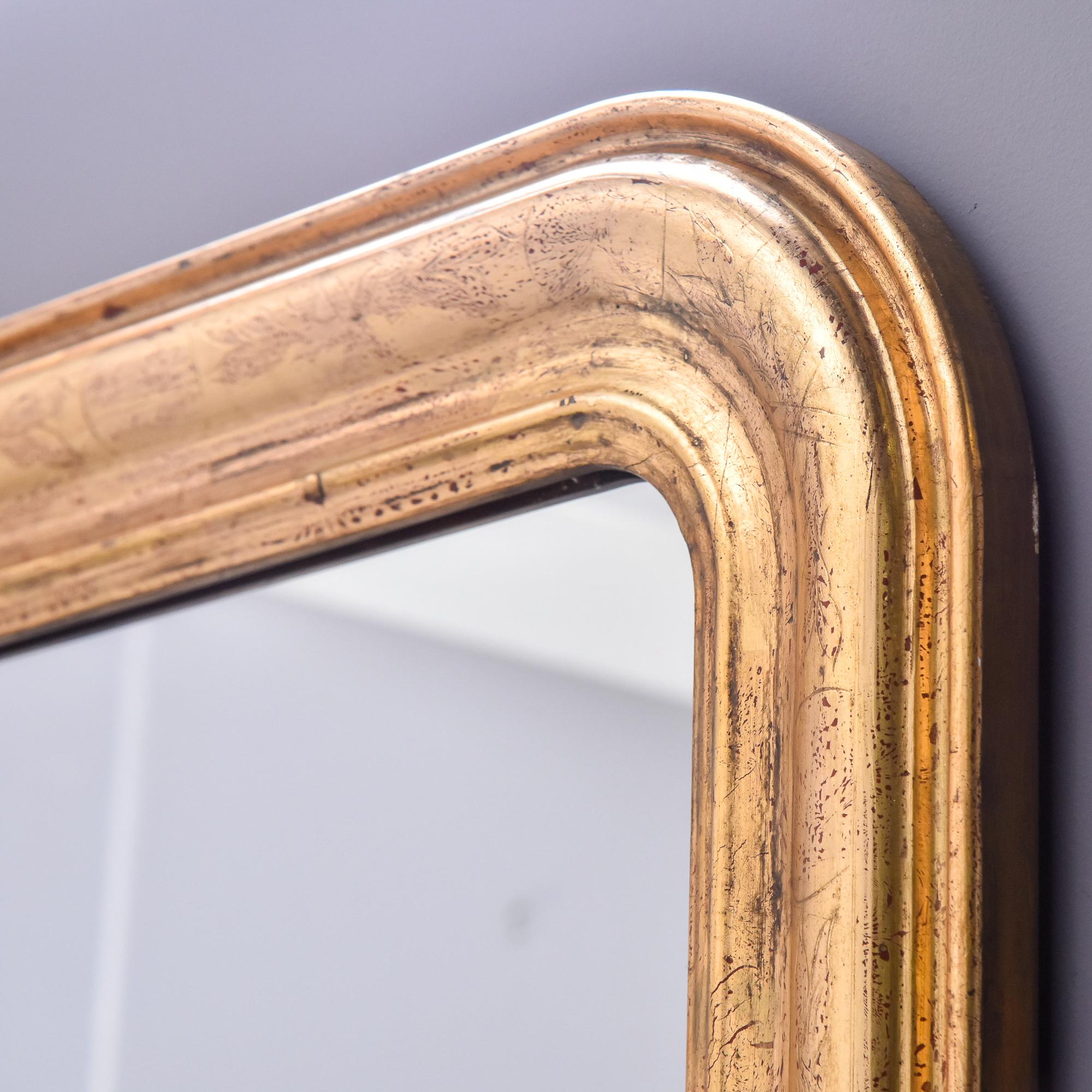 Extra Large 19th Century Louis Philippe Gilded Mirror 4