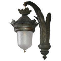 Extra Large 19th Century Bronze Wall Lantern Palais Du Justice, Brussel