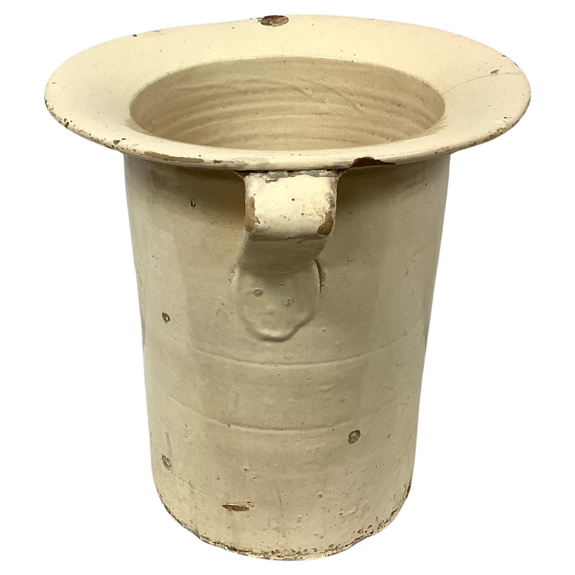 Extra large pot de conservation italien du 19ème siècle     #8 Bon état - En vente à Bradenton, FL