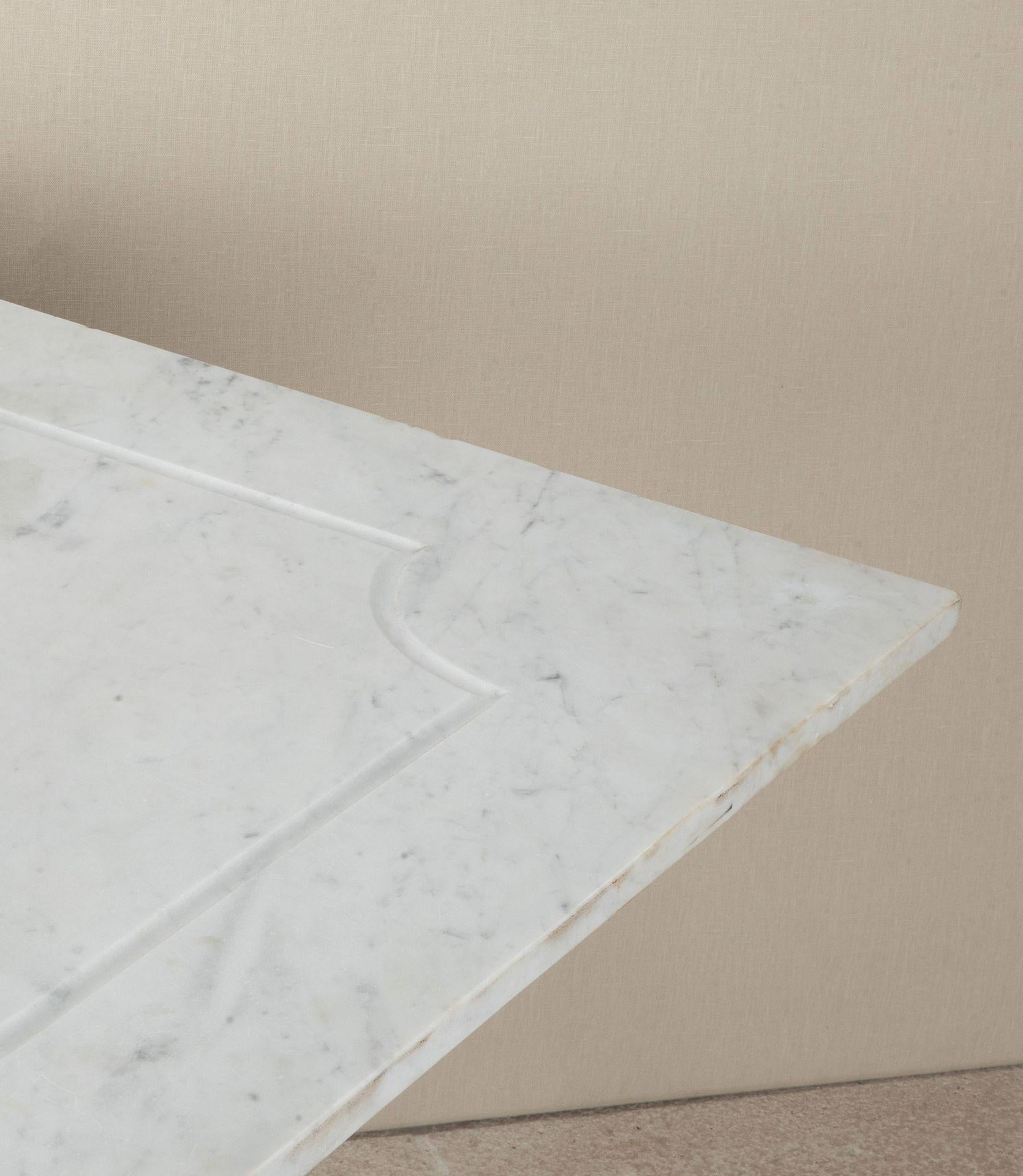 Extra Large 19th Century Parisian Marble Top Bistro Table For Sale 1