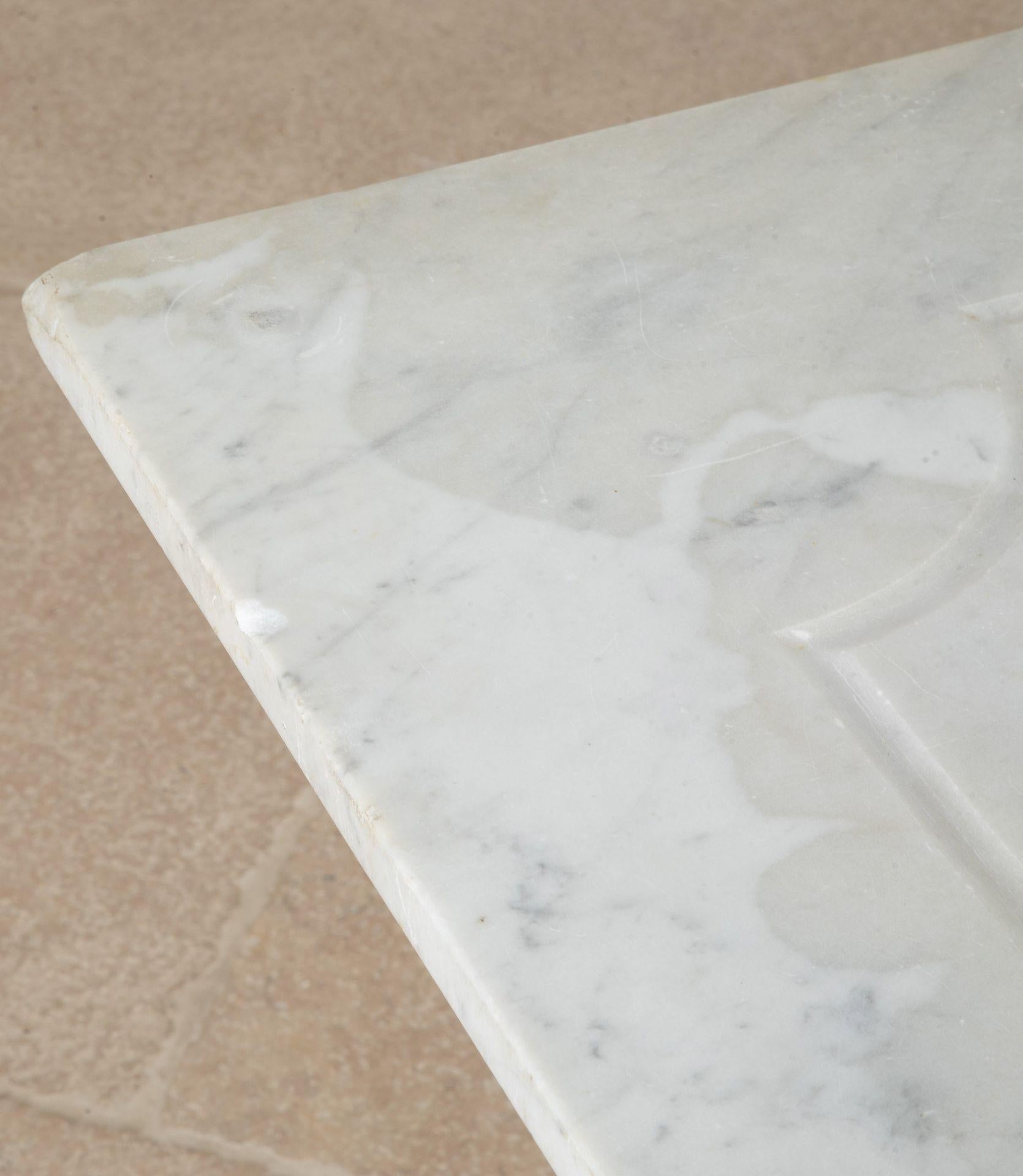 Extra Large 19th Century Parisian Marble Top Bistro Table For Sale 4