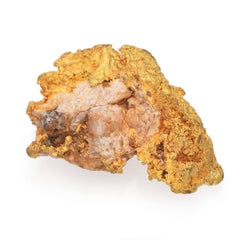 Extra Large 22k Natural Crystalized Sponge/Leaf Gold Nugget Specimen 116.7 Grams