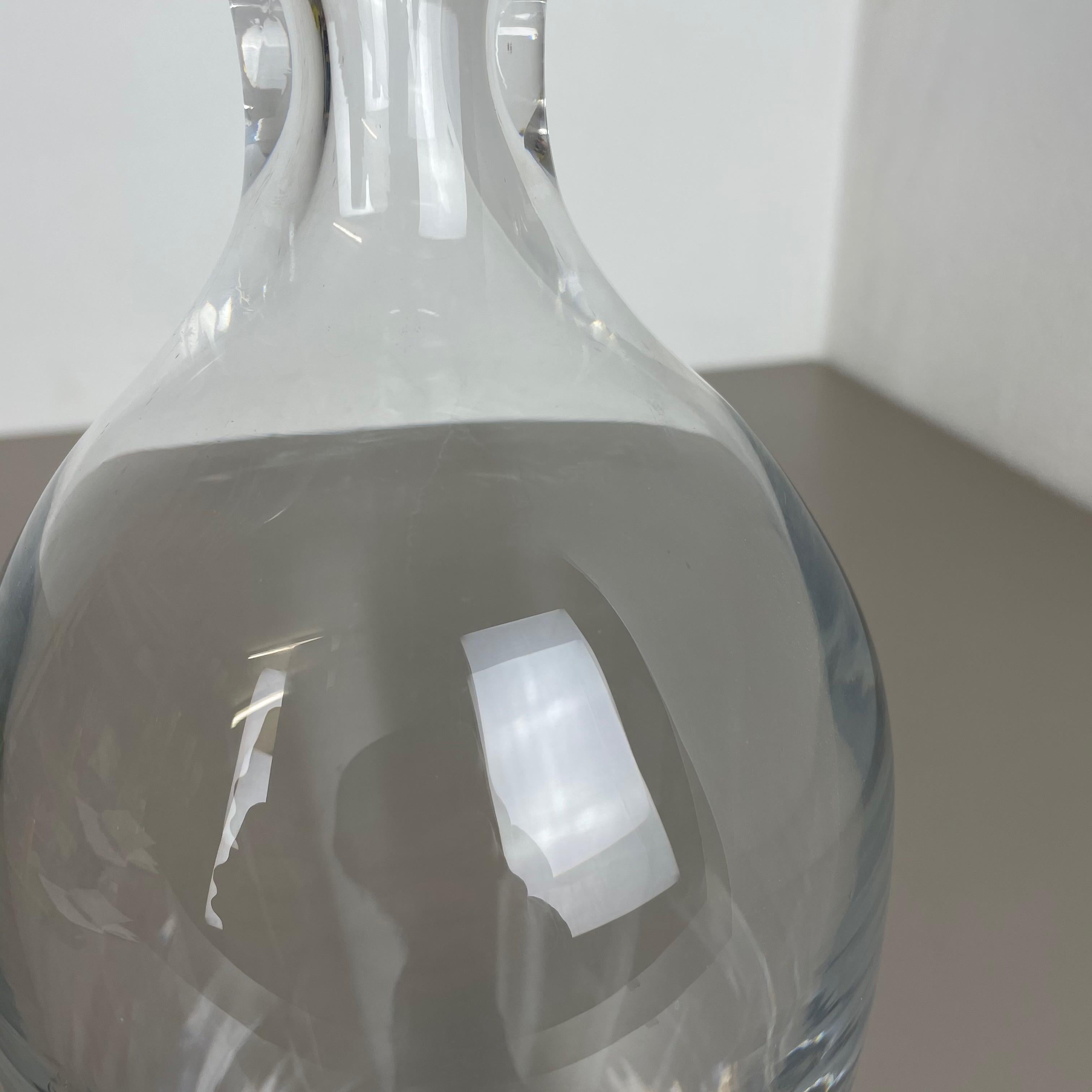 Très grand vase en verre de Murano Vetri extra-large de 2,5 kg Cenedese Vetri, Italie, 1970 en vente 4