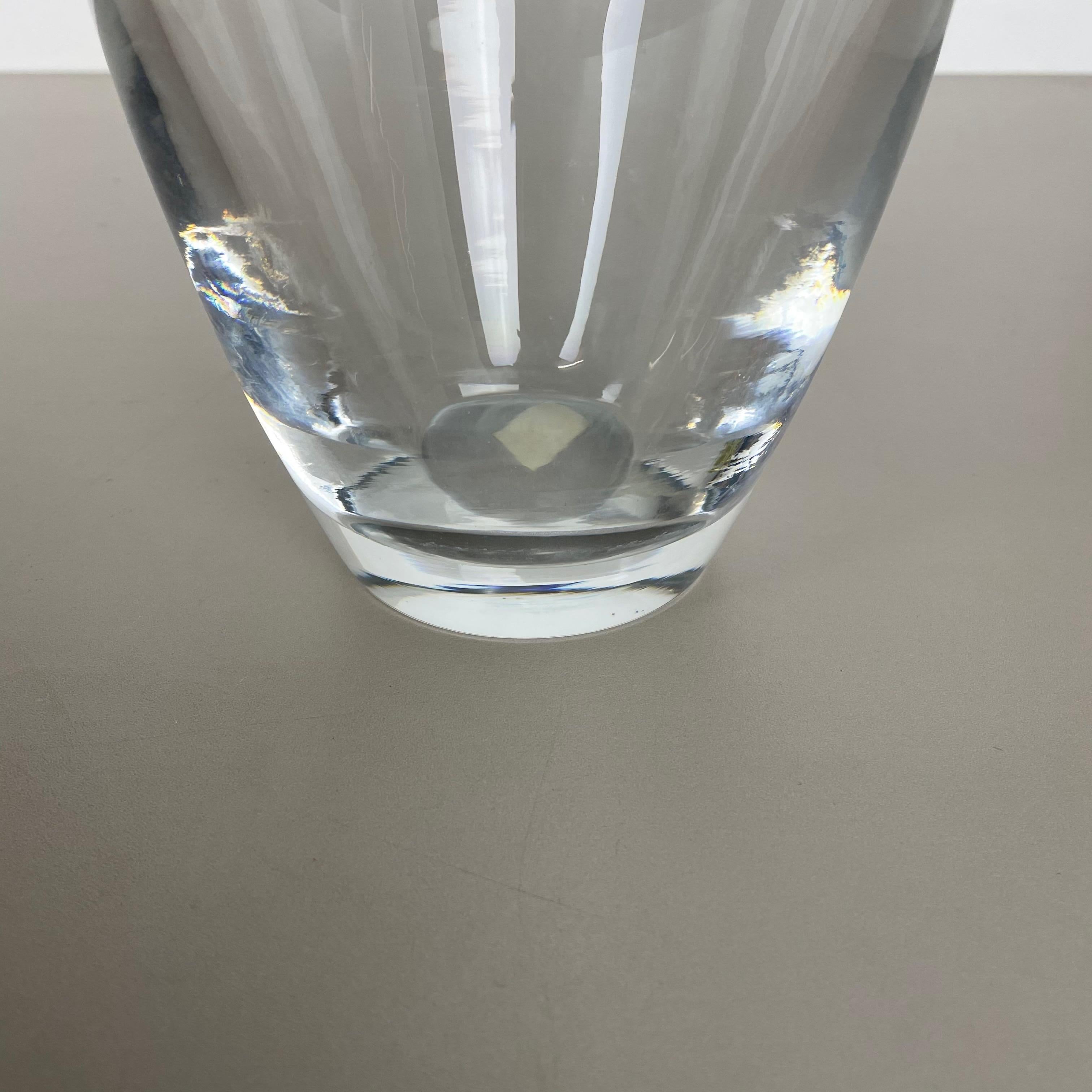 Très grand vase en verre de Murano Vetri extra-large de 2,5 kg Cenedese Vetri, Italie, 1970 en vente 6