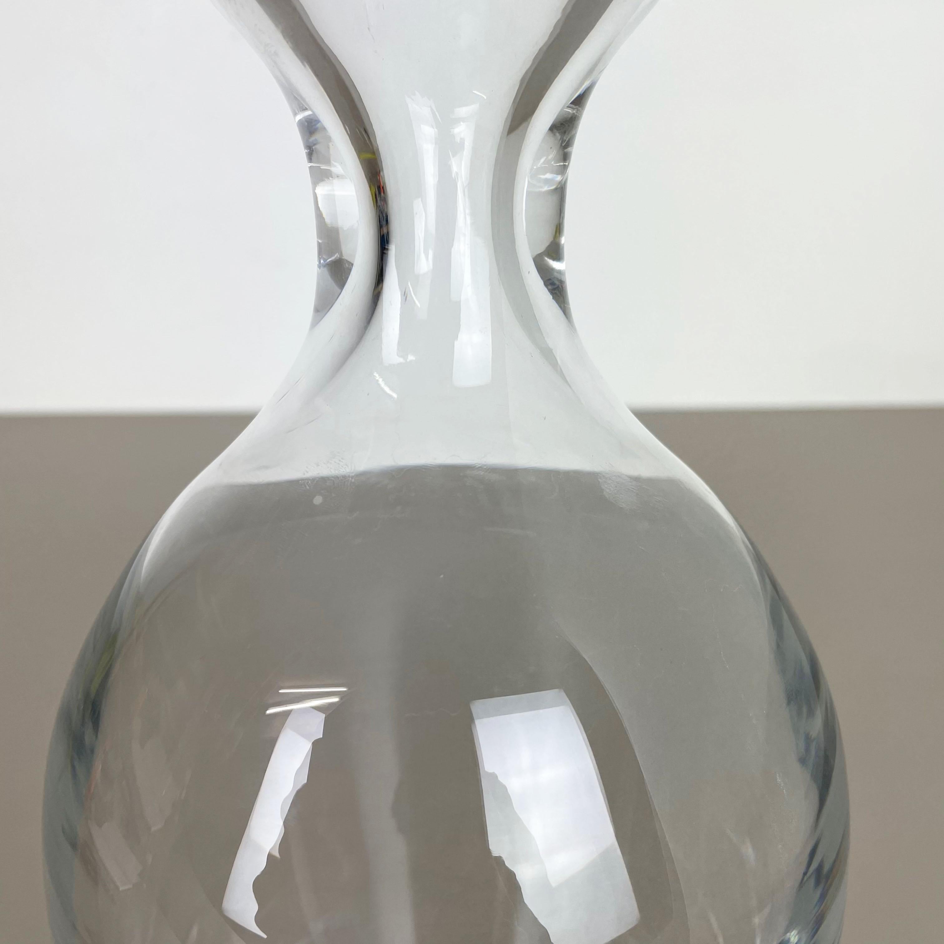 Italian Extra Large 2.5kg Lucid Vase Murano Vetri Glass Cenedese Vetri, Italy, 1970 For Sale