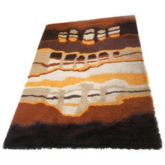 Extra Large 2x3m Vintage Multi-Color High Pile Rug by Desso, Netherlands, 1970s