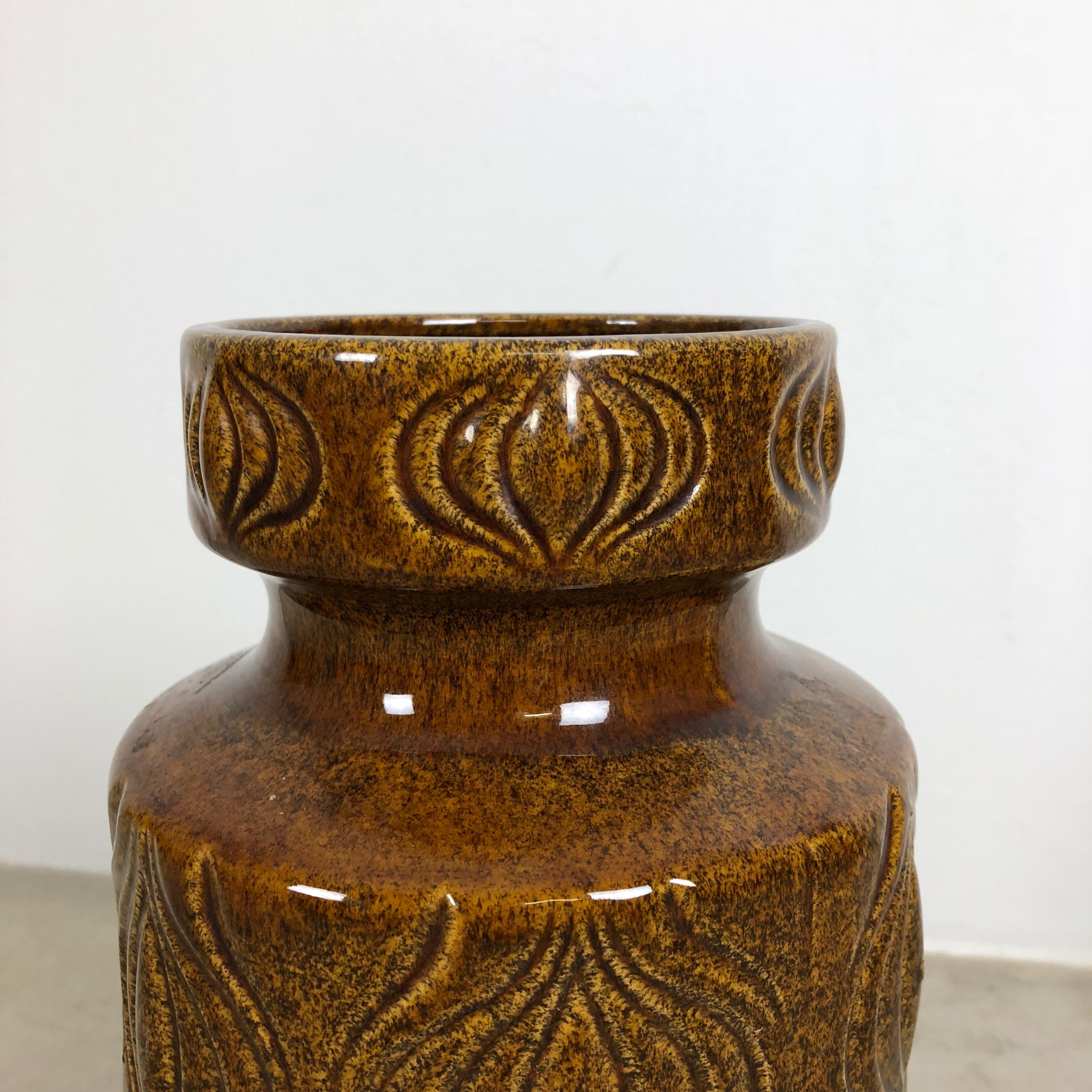 Mid-Century Modern Extra Large Floor Vase Fat Lava 