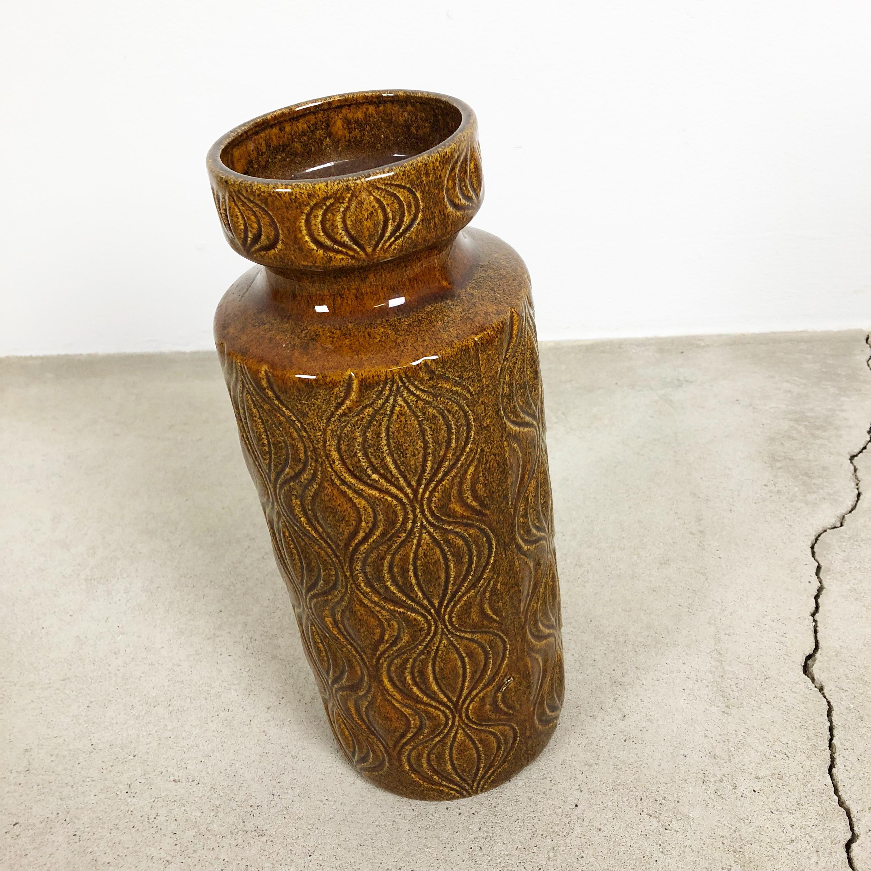 Ceramic Extra Large Floor Vase Fat Lava 