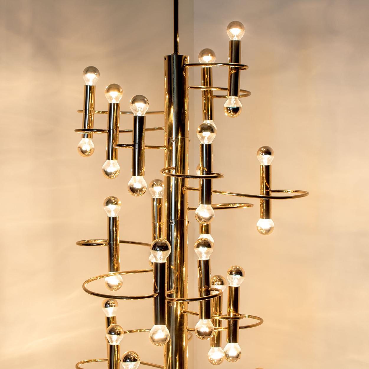 Extra Large 48-Light Ceiling Fixture by Sciolari, Italy, 1970s 5