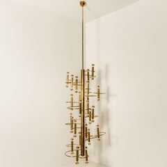 Extra Large 48-Light Ceiling Fixture by Sciolari, Italy, 1970s