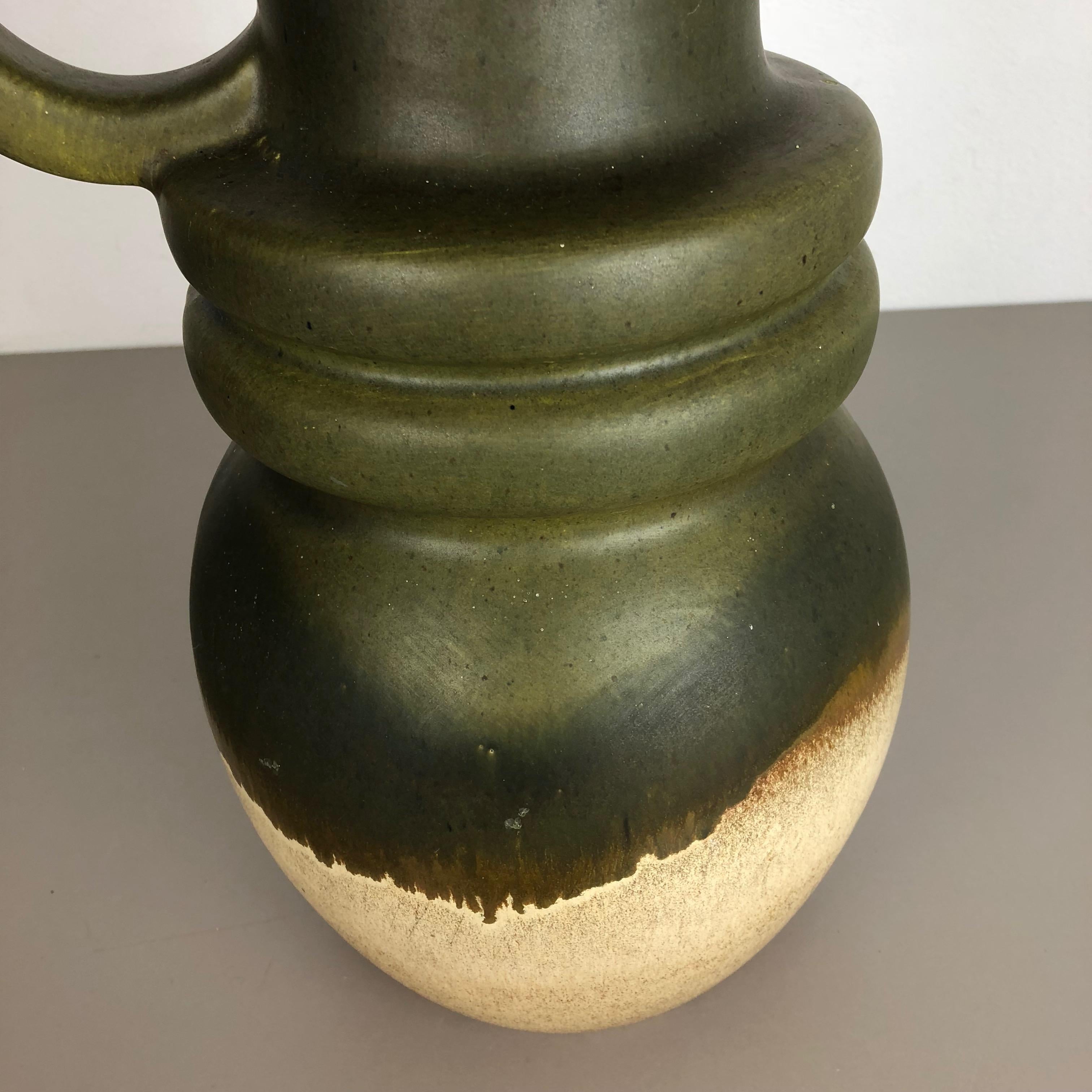 Extra Large Vintage Pottery Fat Lava Vase Made by Scheurich, Germany, 1970s For Sale 4