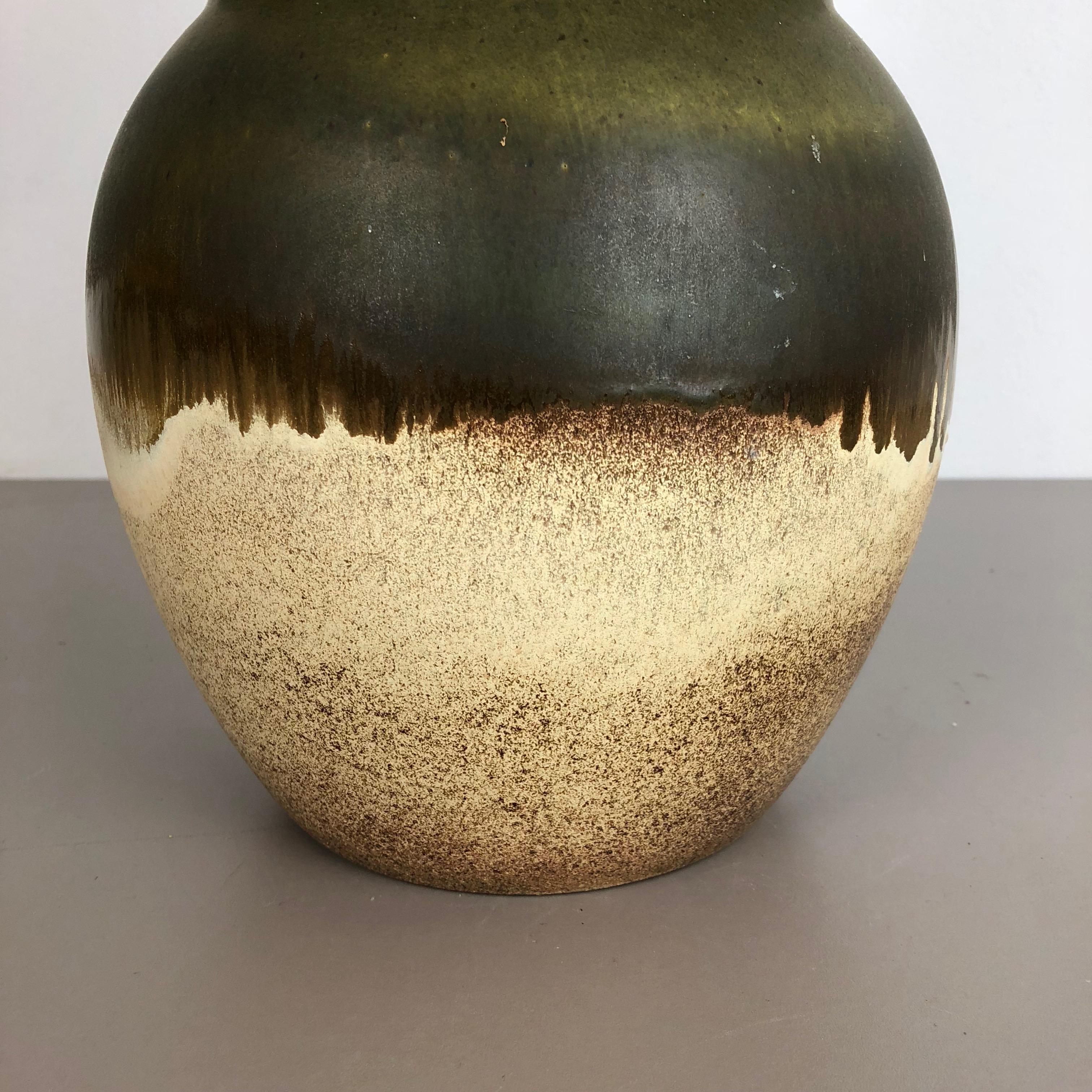 Extra Large Vintage Pottery Fat Lava Vase Made by Scheurich, Germany, 1970s In Good Condition For Sale In Kirchlengern, DE