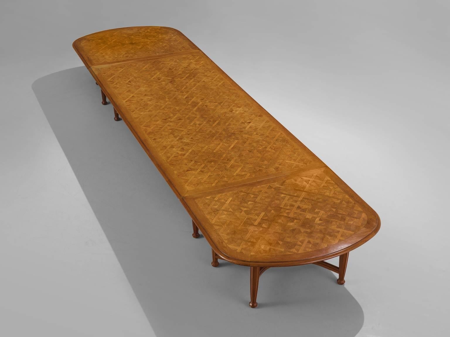 French Extra Large 675cm/265in Oak Conference Table, c. 1925