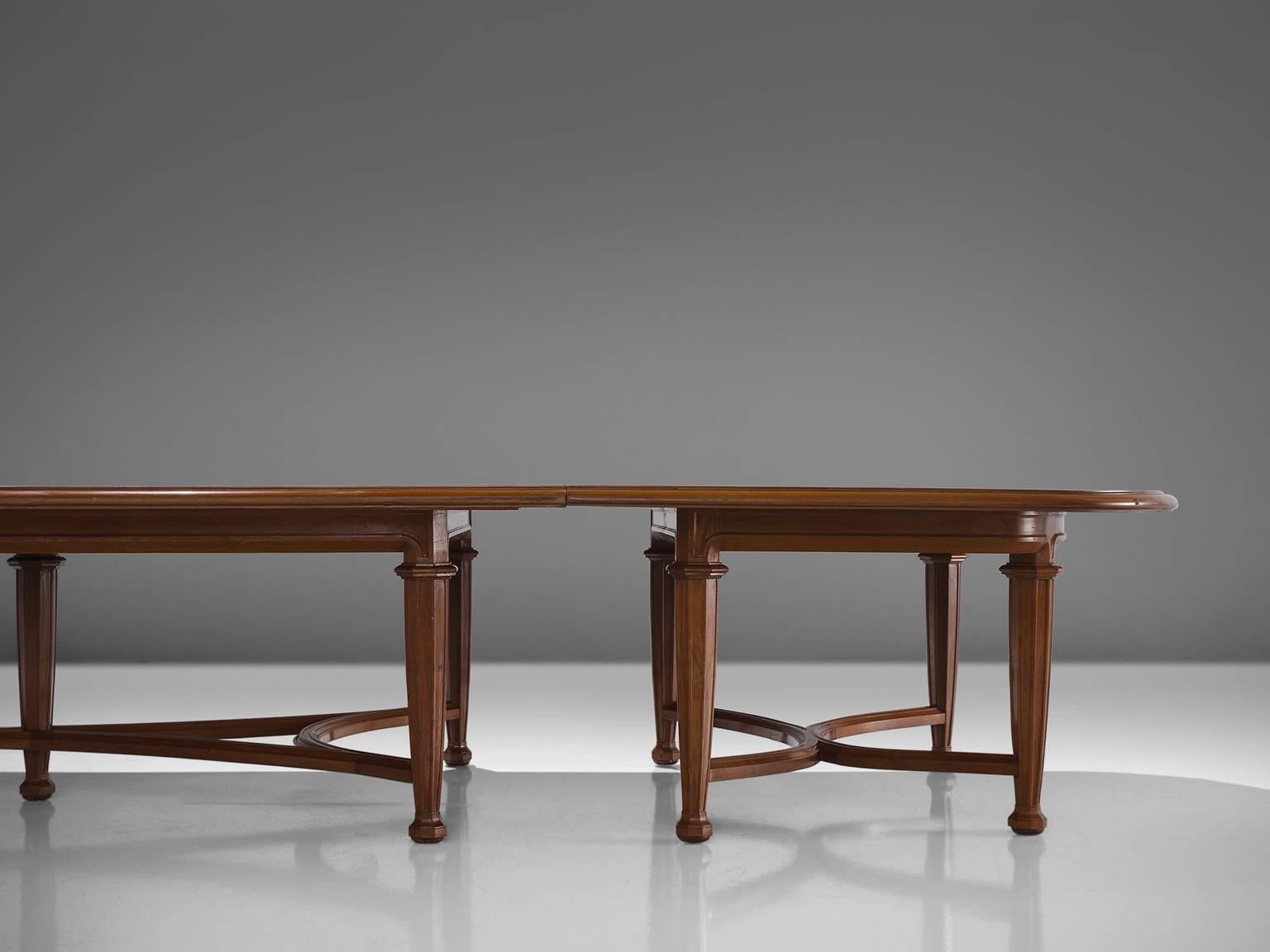 Extra Large 675cm/265in Oak Conference Table, c. 1925 In Good Condition In Waalwijk, NL