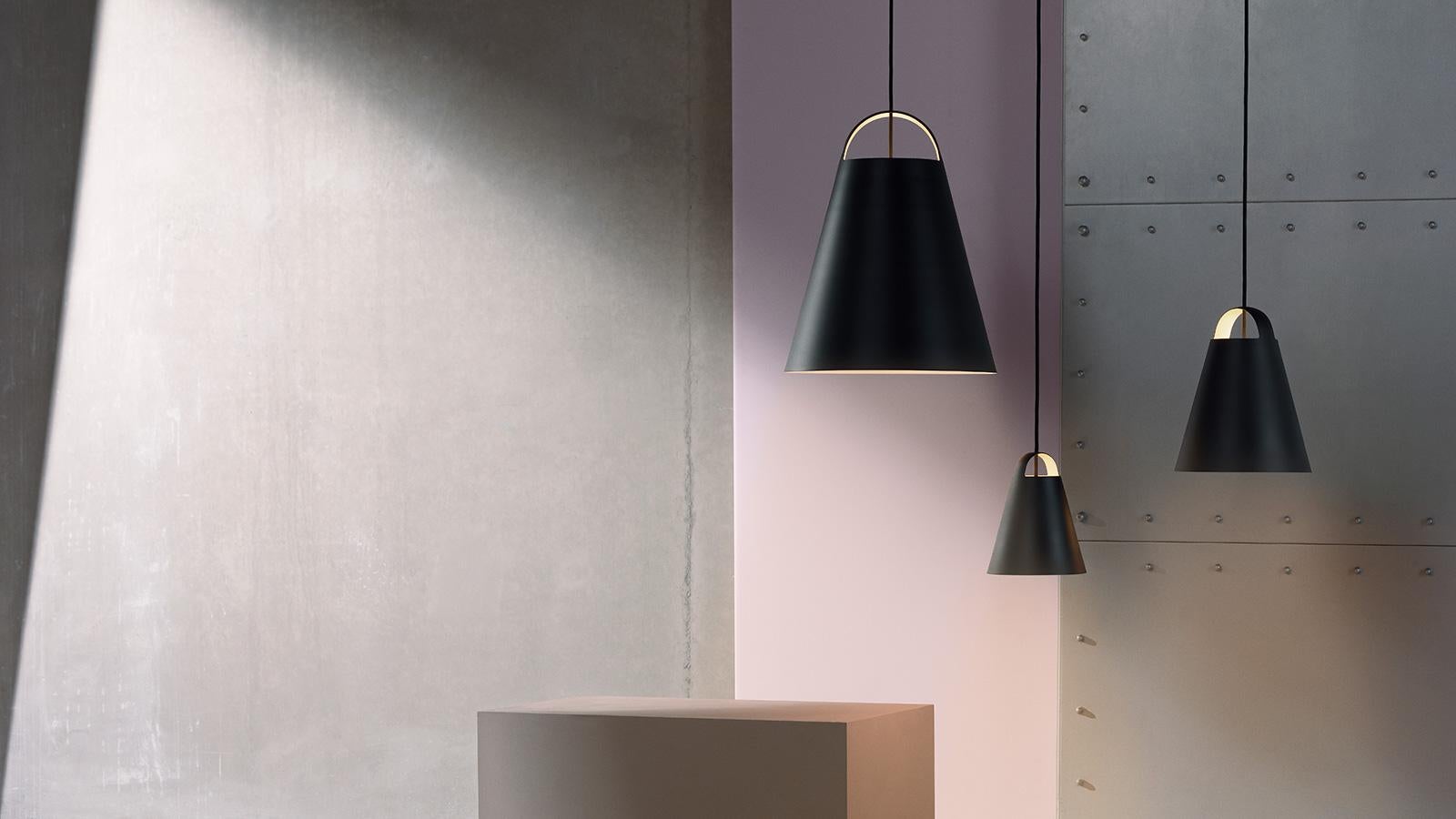 Extra large 'Above 21.7' pendant lamp for Louis Poulsen in black.

The Above pendant by Danish designer Mads Odgård represents an overtly simplistic lighting design. The designer himself is a minimalist to the core and creates understandable