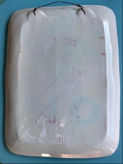 Très grande plaque murale ou plateau Alessio Tasca 1950s