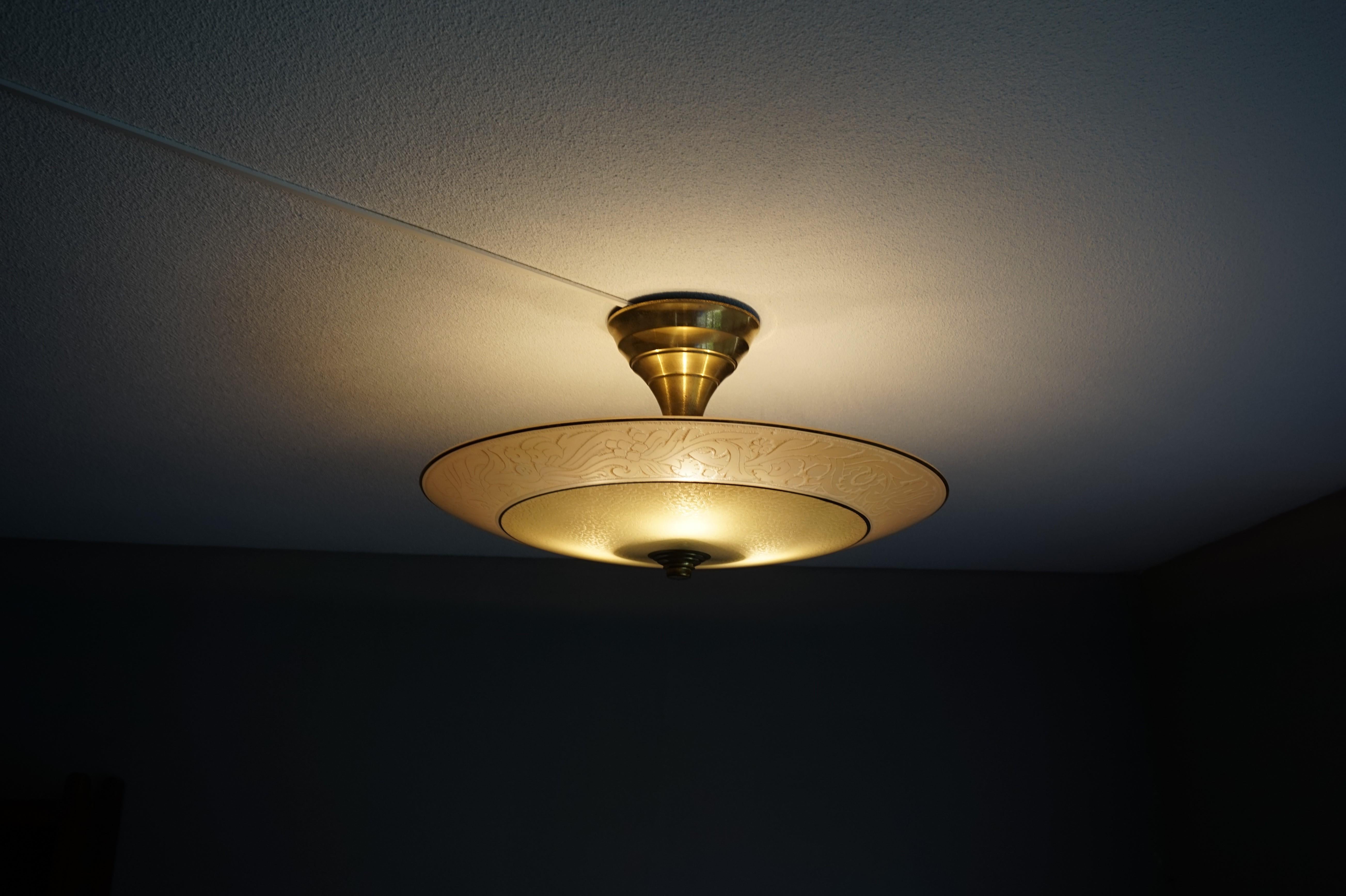 flush mount ceiling light mid century