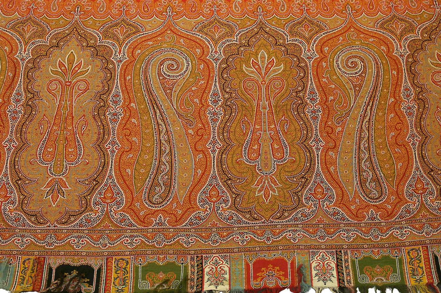 Other Extra-Large Antique Indian Kashmir Textile, ca. 1900 For Sale