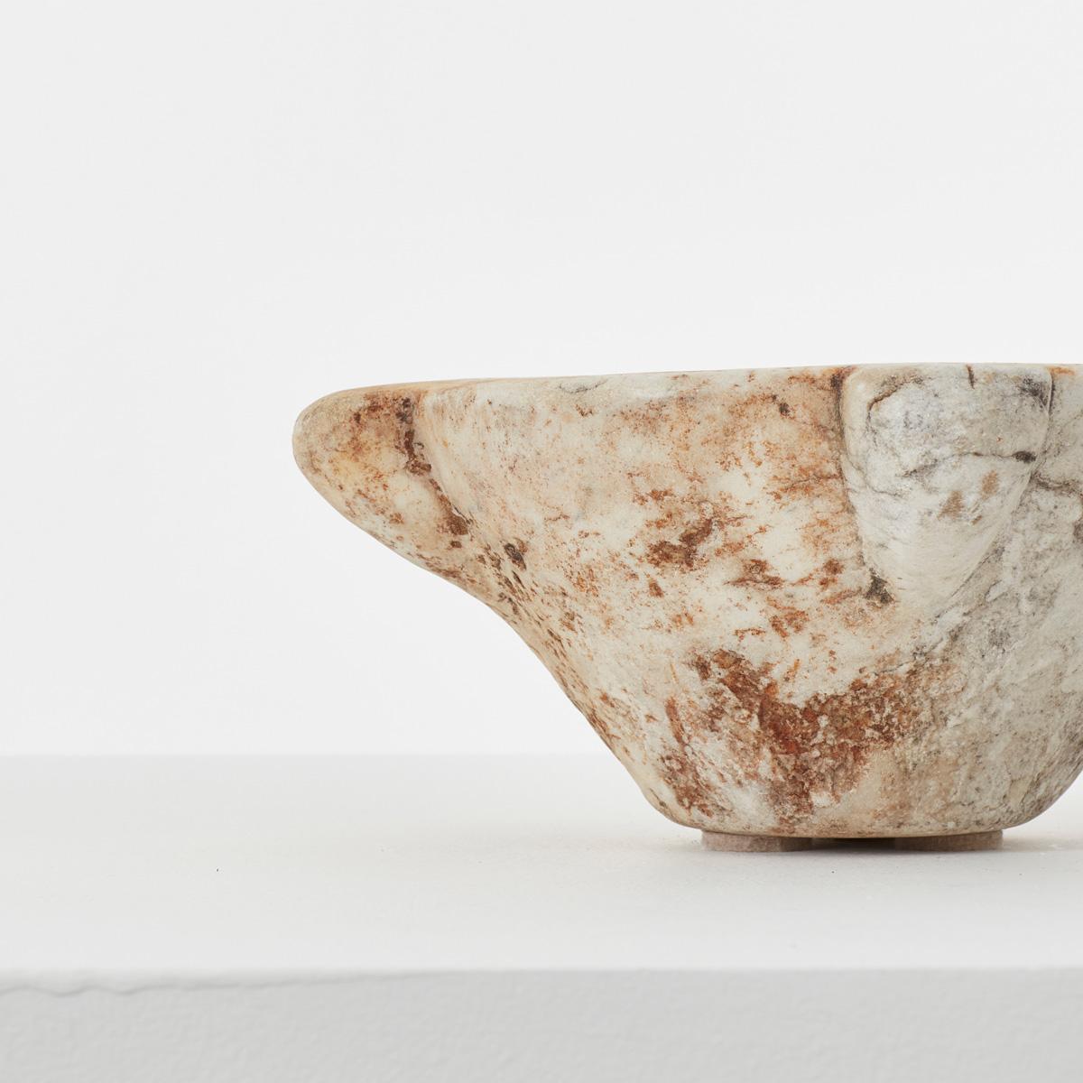 18th Century and Earlier Small Antique Marble Mortar, Italy, circa 1700s