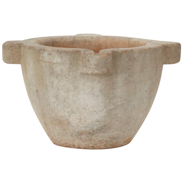 Extra Large Antique Marble Mortar, Italy, circa 1800s