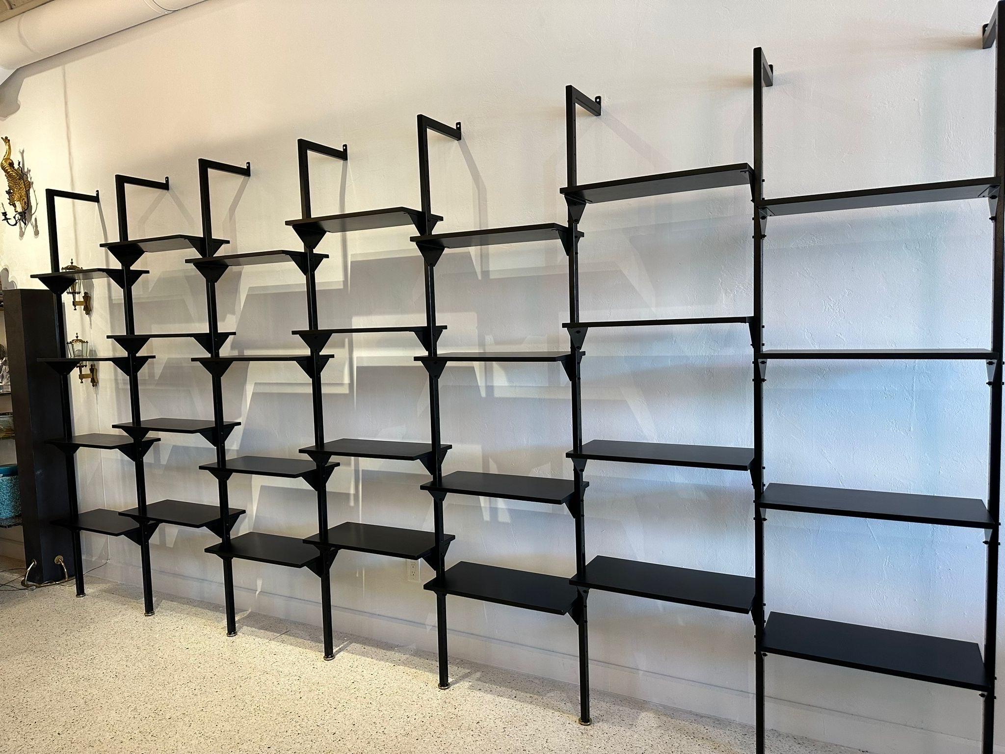 Extra-Large Architectural Italian Wall-Mounted Shelving System For Sale 4